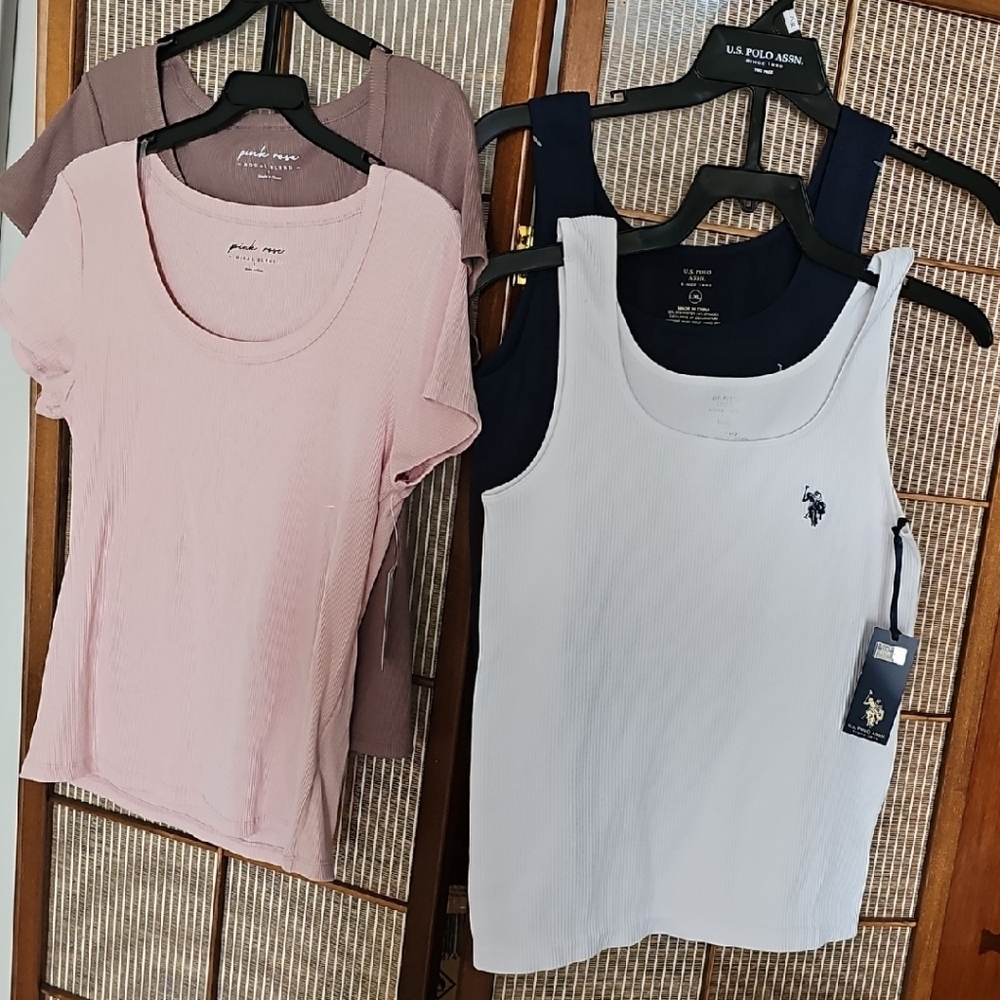 Combo of Four Tank Tops in different colors.
